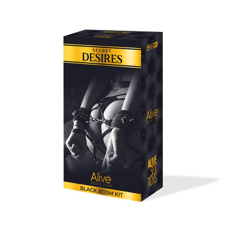 ALIVE - SECRET DESIRES BLACK 8 PIECES BDSM