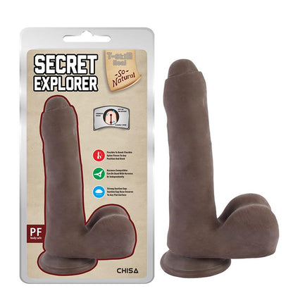 CHISA - SECRET EXPLORER DUAL-DENSITY DILDO BROWN 20CM
