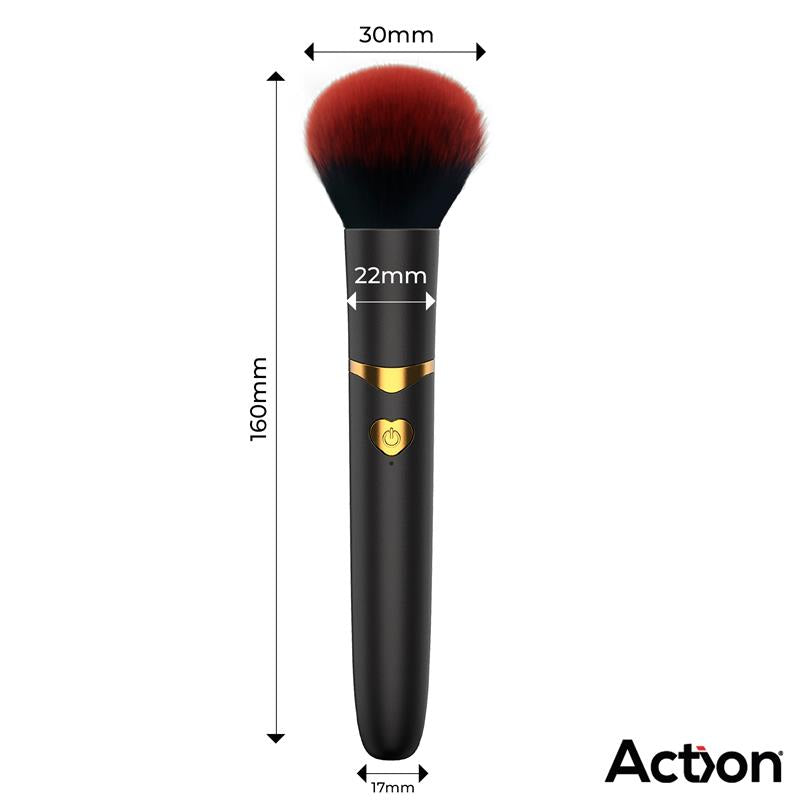 ACTION - SECRET NOIR VIBRATING MAKE-UP BRUSH BLACK
