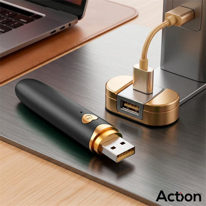 ACTION - SECRET NOIR VIBRATING MAKE-UP BRUSH BLACK