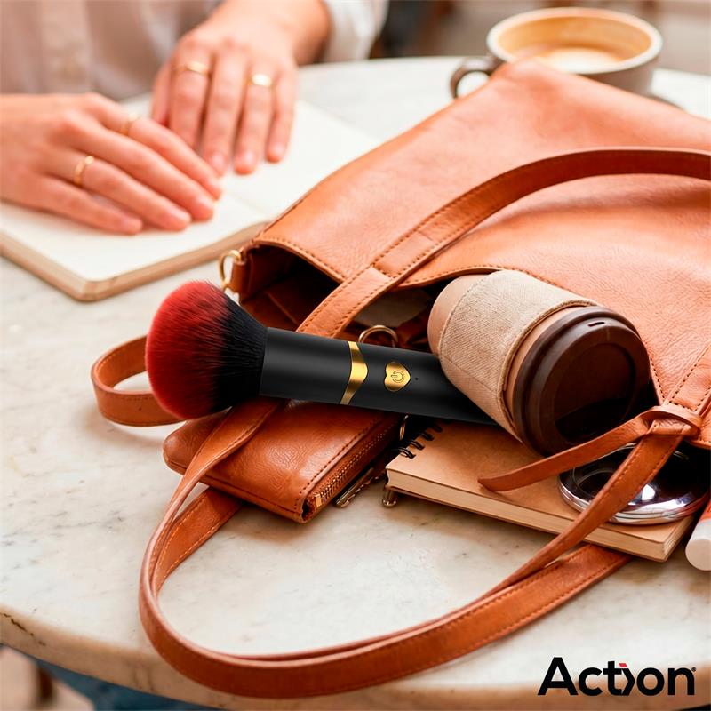 ACTION - SECRET NOIR VIBRATING MAKE-UP BRUSH BLACK
