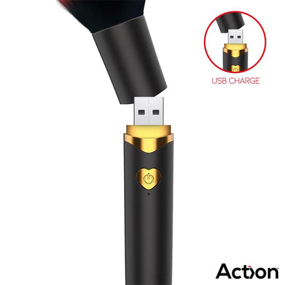 ACTION - SECRET NOIR VIBRATING MAKE-UP BRUSH BLACK