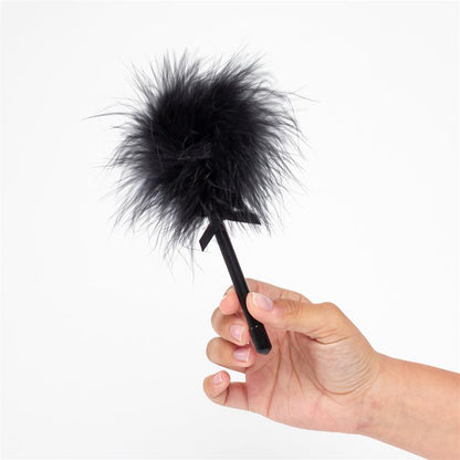 SECRET PLAY - BLACK MARABOU DUSTER