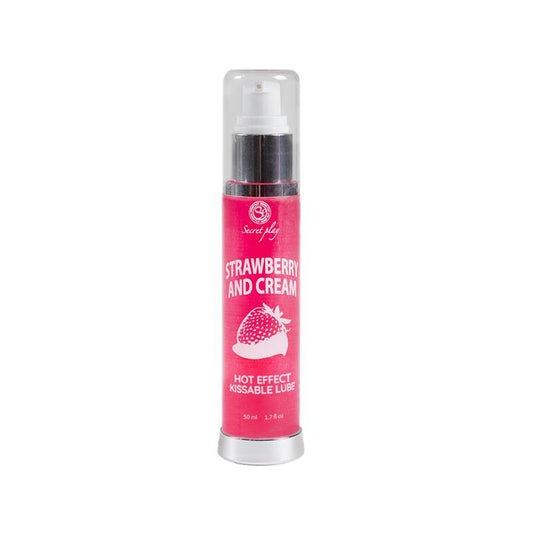 SECRET PLAY - HOT EFFECT STRAWBERRY WITH CREAM LUBRICANT 50 ML