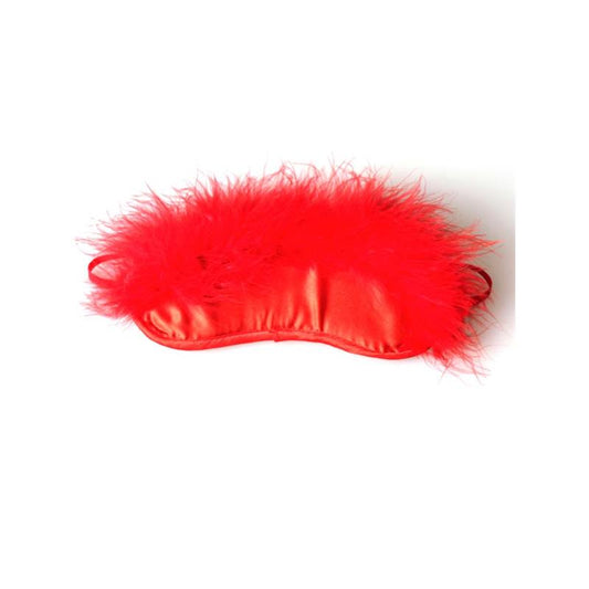 SECRET PLAY - SECRET PLAY RED MARABOU BLINDFOLD