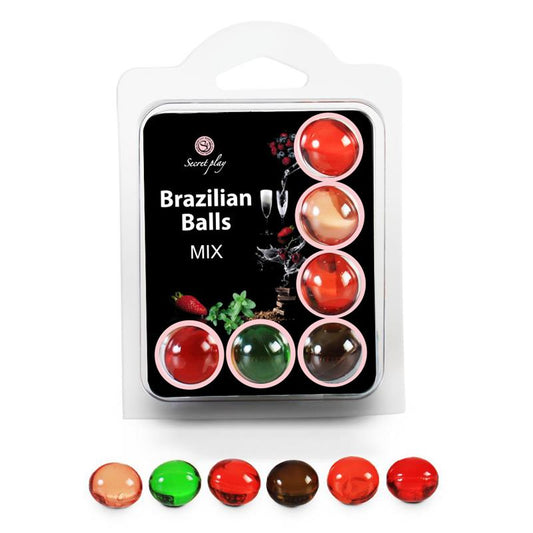 SECRET PLAY - SET 6 BRAZILIAN BALLS AROMAS