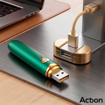 ACTION - SECRET VERT VIBRATING MAKE-UP BRUSH GREEN
