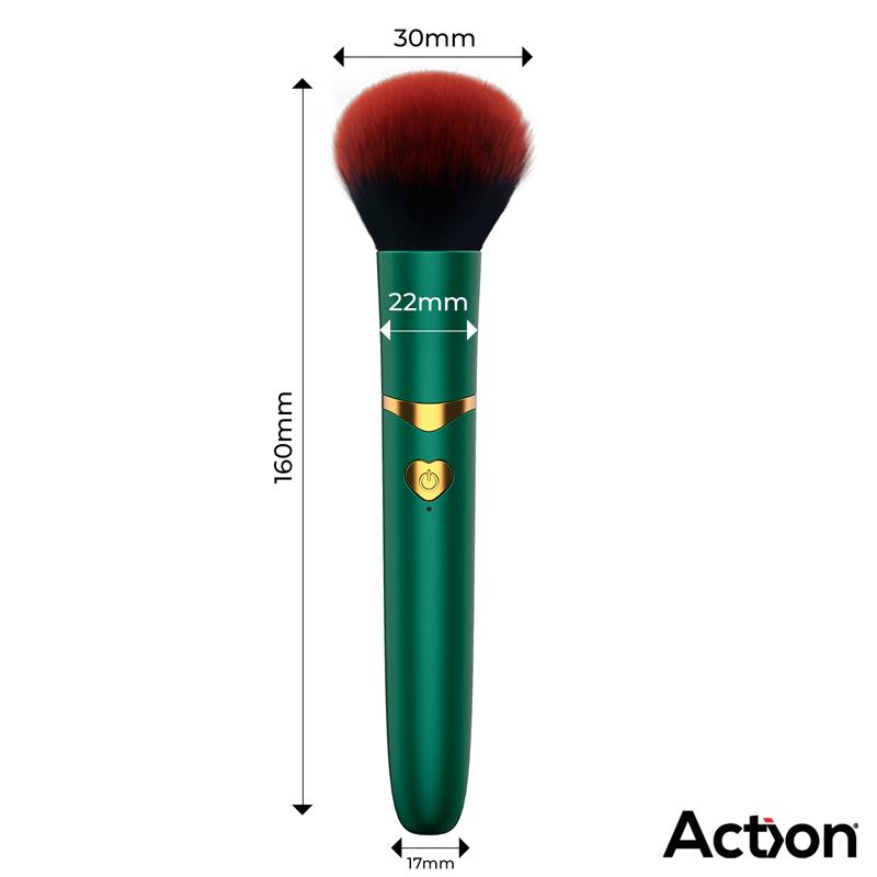 ACTION - SECRET VERT VIBRATING MAKE-UP BRUSH GREEN