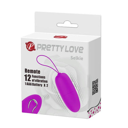 PRETTYLOVE - SELKIE VIBRATING EGG WITH REMOTE CONTROL