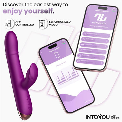 INTOYOU APP SERIES - SENDEL VIBE WITH UP AND DOWN INTERNAL BEADS RING AND PULSATION WITH APP