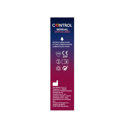 CONTROL - SENSUAL DOTS & LINES 12 UDS