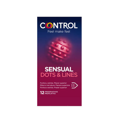 CONTROL - SENSUAL DOTS & LINES 12 UDS