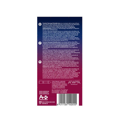 CONTROL - SENSUAL DOTS & LINES 12 UDS