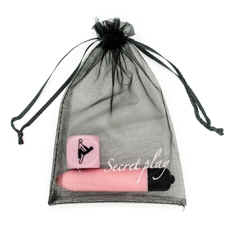 SECRET PLAY - SENSUAL FEELINGS KIT VIBRATING BULLET AND DICE POSTURES