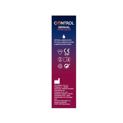 CONTROL - SENSUAL XTRA DOTS 12 UDS