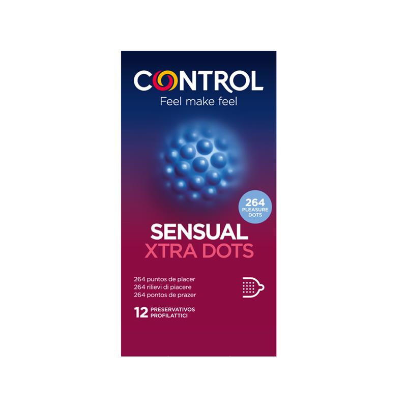 CONTROL - SENSUAL XTRA DOTS 12 UDS