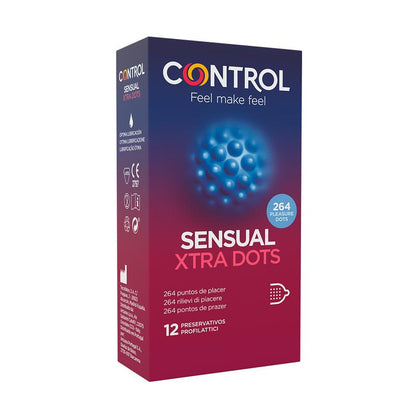 CONTROL - SENSUAL XTRA DOTS 12 UDS