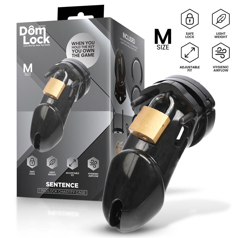 DOMLOCK - SENTENCE CHASTITY CAGE SIZE M
