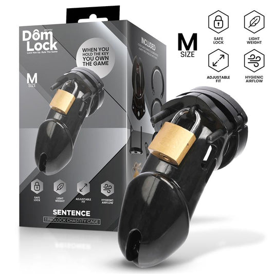 DOMLOCK - SENTENCE CHASTITY CAGE SIZE M