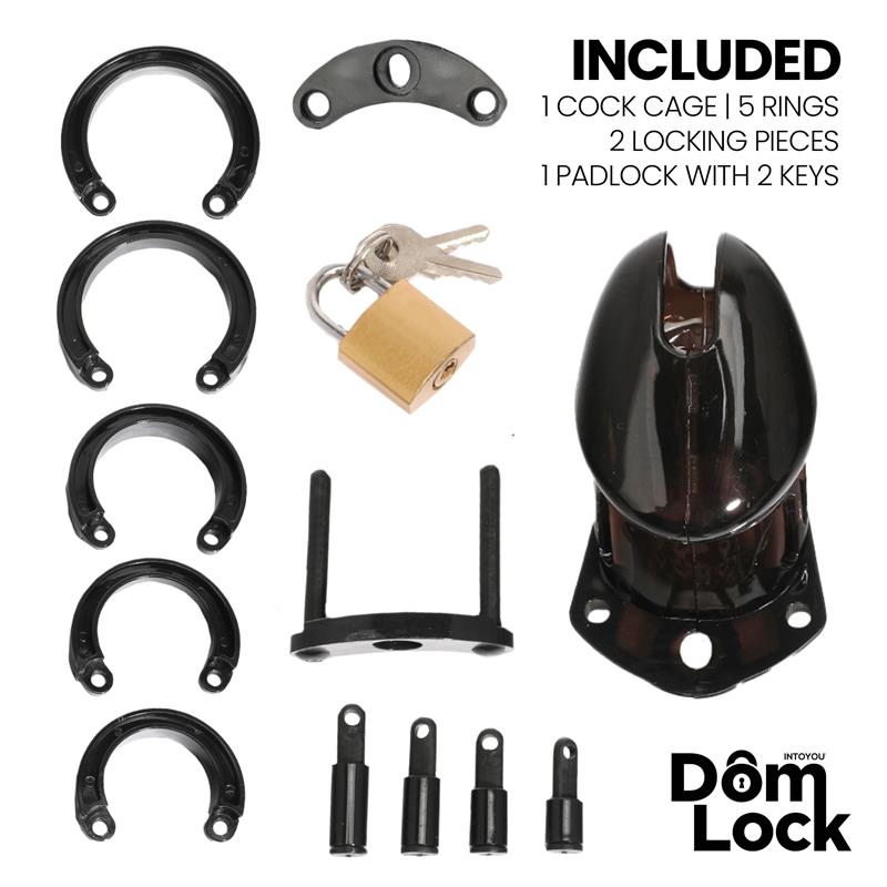 DOMLOCK - SENTENCE CHASTITY CAGE SIZE S