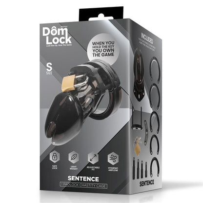 DOMLOCK - SENTENCE CHASTITY CAGE SIZE S