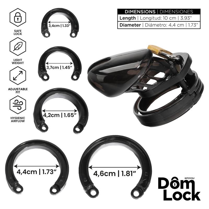 DOMLOCK - SENTENCE CHASTITY CAGE SIZE S