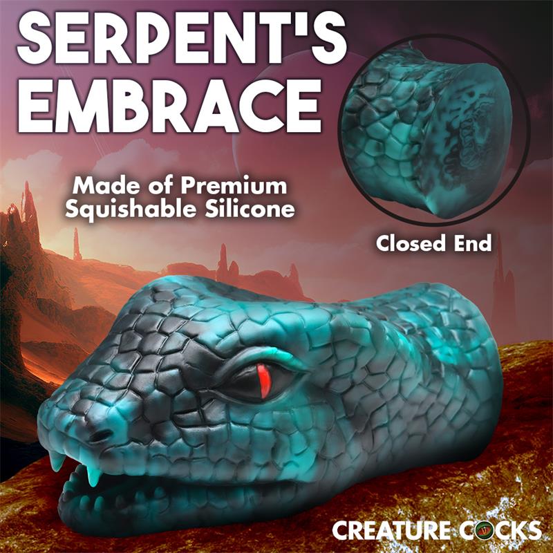 CREATURE COCKS - SERPENTINE SNAKE MASTURBATOR SILICONE