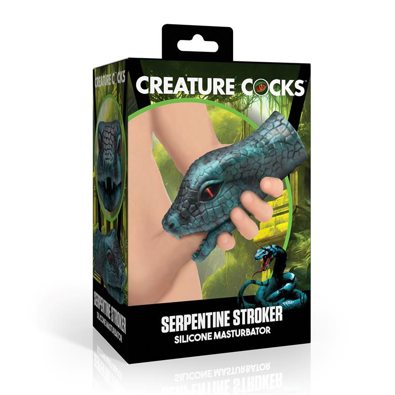 CREATURE COCKS - SERPENTINE SNAKE MASTURBATOR SILICONE