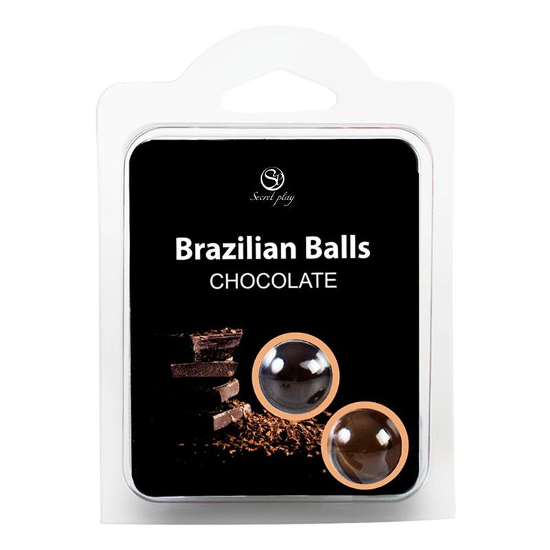SECRET PLAY - SET 2 BRAZILIAN BALLS CHOCOLATE AROMA
