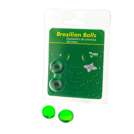 BRAZILIAN BALLS - SET 2 BRAZILIAN BALLS MINT AROMA