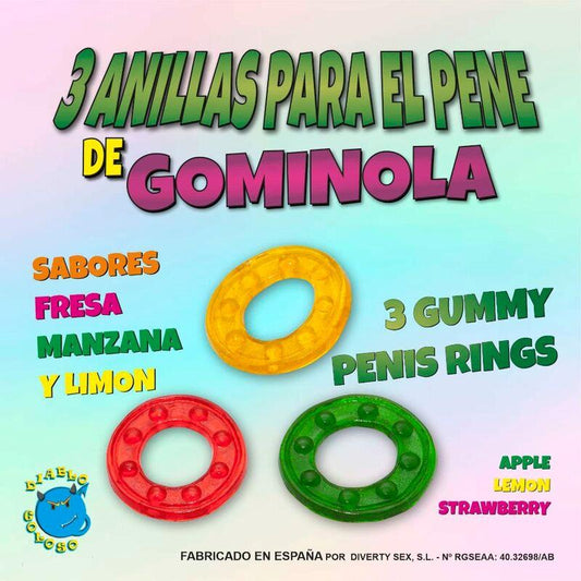 DIVERTY SEX - SET 3 GUMMY RINGS