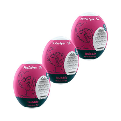 SATISFYER - 3 MASTURBATOR EGGS BUBBLE