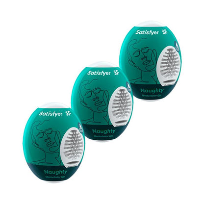 SATISFYER - 3 MASTURBATOR EGGS NAUGHTY
