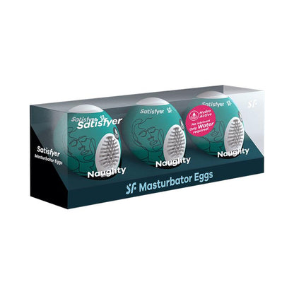 SATISFYER - SET 3 MASTURBATOR EGG NAUGHTY MODEL