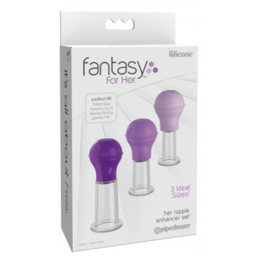 FANTASY FOR HER - SET 3 NIPPLES PUMPS