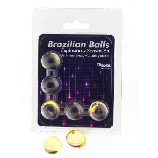 BRAZILIAN BALLS - SET 5 BRAZILIAN BALLS EXCITANTE VIBRATION AND SHOCK EFFECT
