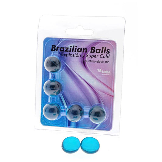 BRAZILIAN BALLS - SET 5 BRAZILIAN BALLS GEL COLD EFFECT