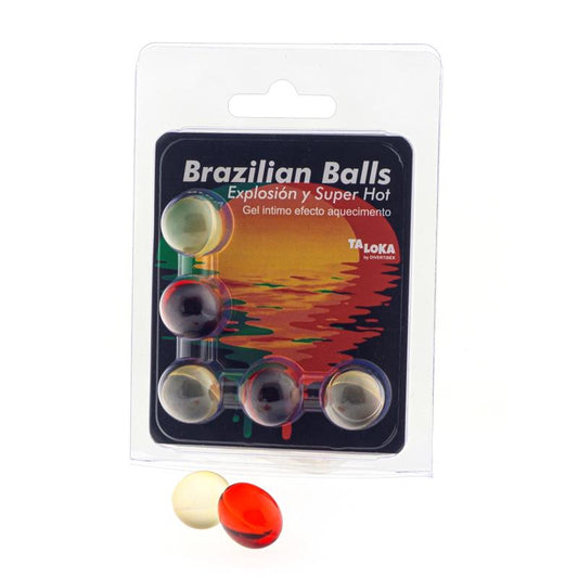BRAZILIAN BALLS - SET 5 BRAZILIAN BALLS GEL OVERHEATING EFFECT