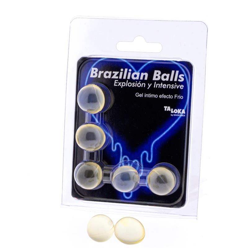 BRAZILIAN BALLS - SET 5 BRAZILIAN BALLS VIBRATION AND COLD EFECT