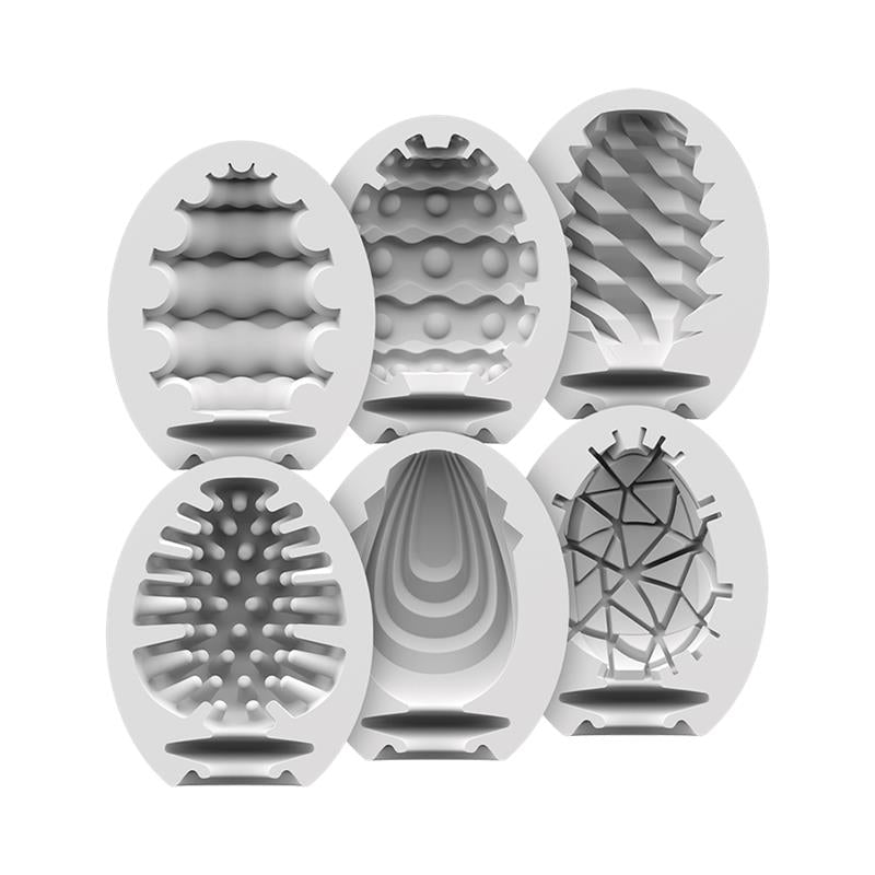 SATISFYER - SET 6 UNITS MASTURBADOR EGG