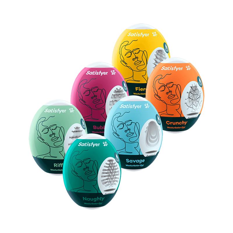SATISFYER - SET 6 UNITS MASTURBADOR EGG