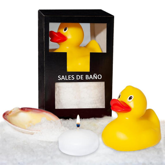 DIVERTY SEX - SET BATH SALTS COCONUT DUCK, CANDLE AND SHELL 150 GR