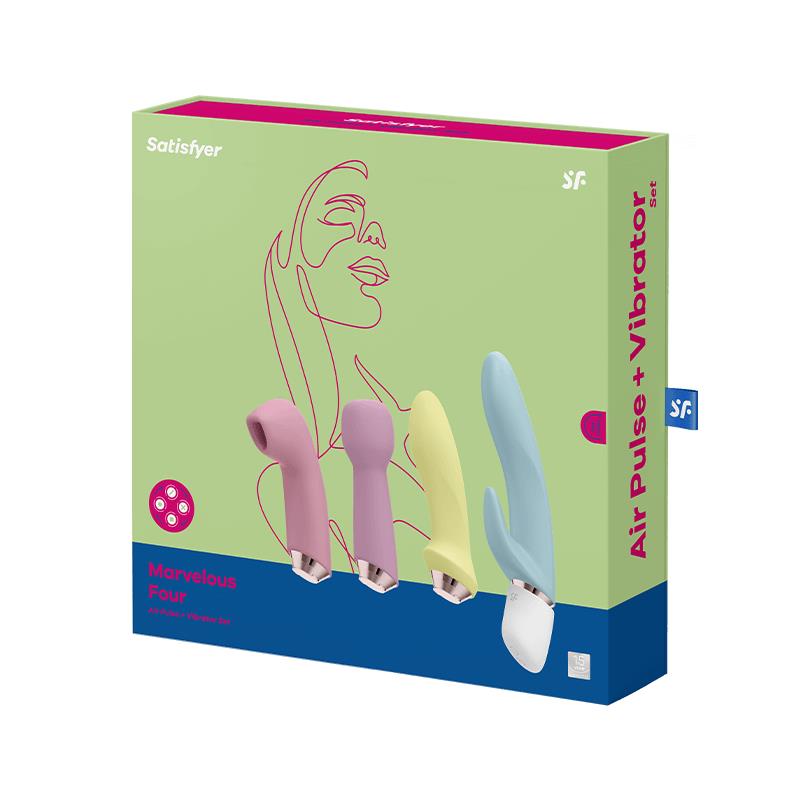 SATISFYER - MARVELOUS FOUR VIBRATOR & AIR PULSE SET
