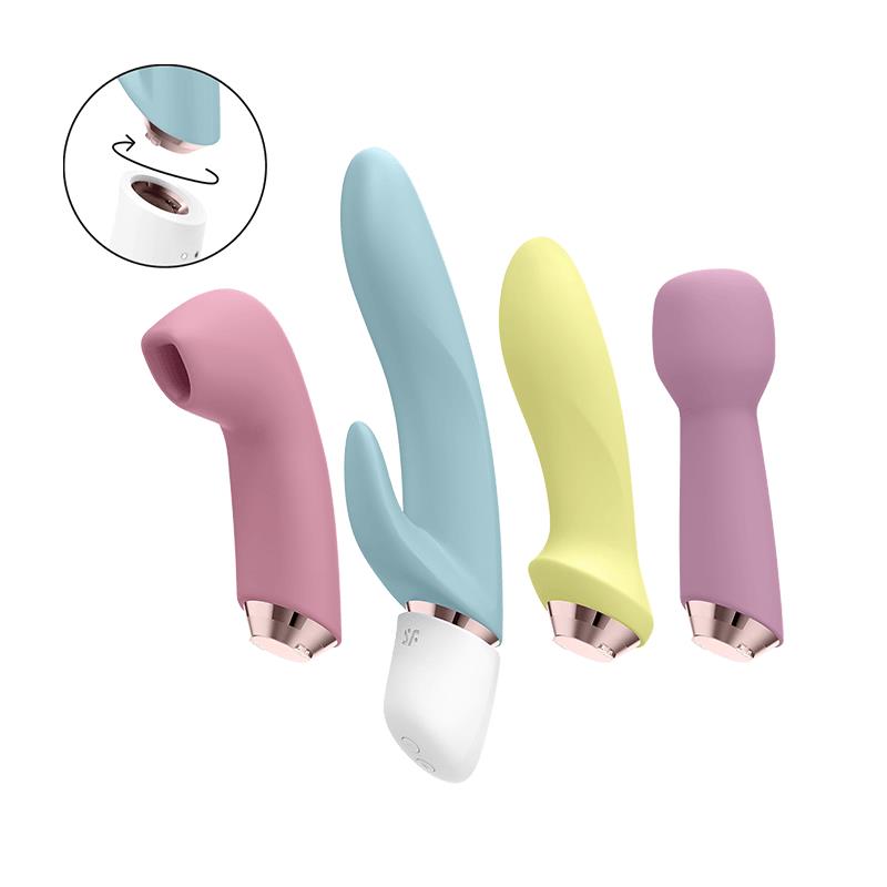 SATISFYER - MARVELOUS FOUR VIBRATOR & AIR PULSE SET