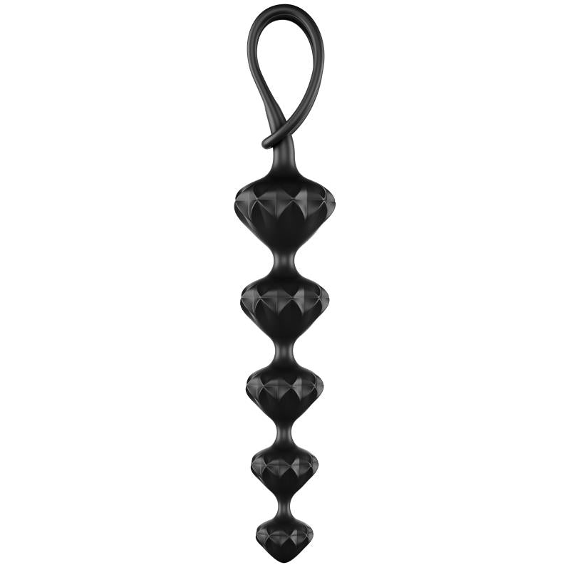 SATISFYER - SET OF 2 ANAL BEADS BLACK