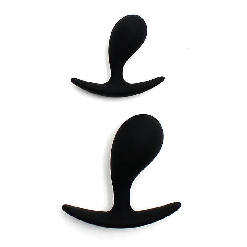 RIMBA TOYS - SET OF 2 ANATOMIC BUTT PLUG COPENHAGEN BLACK