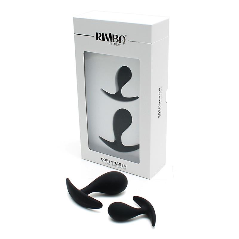 RIMBA - SET OF 2 ANATOMIC BUTT PLUG COPENHAGEN BLACK