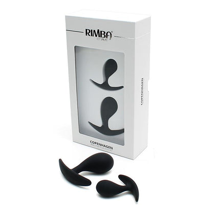 RIMBA TOYS - SET OF 2 ANATOMIC BUTT PLUG COPENHAGEN BLACK