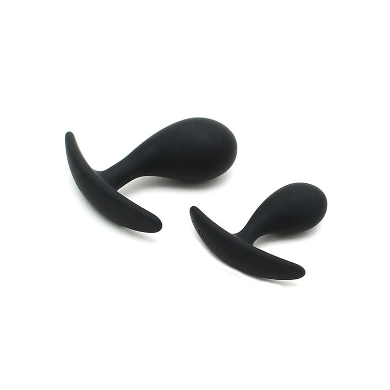 RIMBA TOYS - SET OF 2 ANATOMIC BUTT PLUG COPENHAGEN BLACK