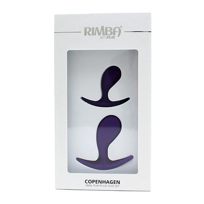 RIMBA TOYS - SET OF 2 ANATOMIC BUTT PLUGS COPENHAGEN PURPLE